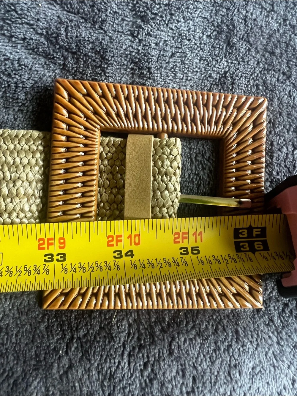 3 belt bundle Women’s Woven Elastic Belt with Rattan Buckle — Cream & Black